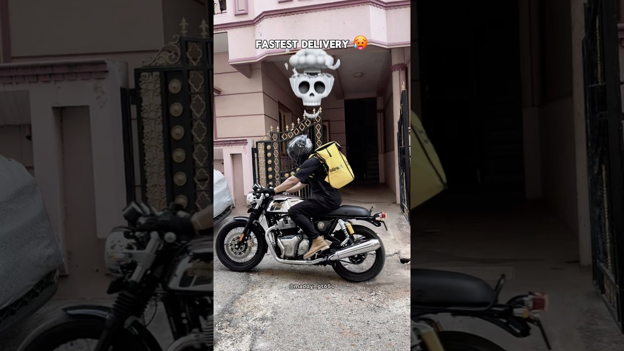 Fastest Delivery 🥵 #continentalgt650 #automobile #gt650 #royalenfield