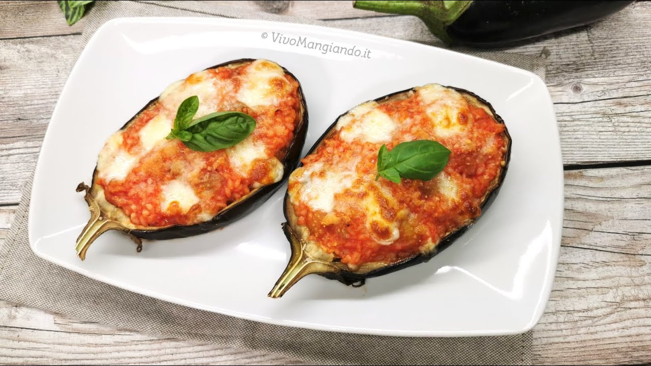Melanzane ripiene di riso