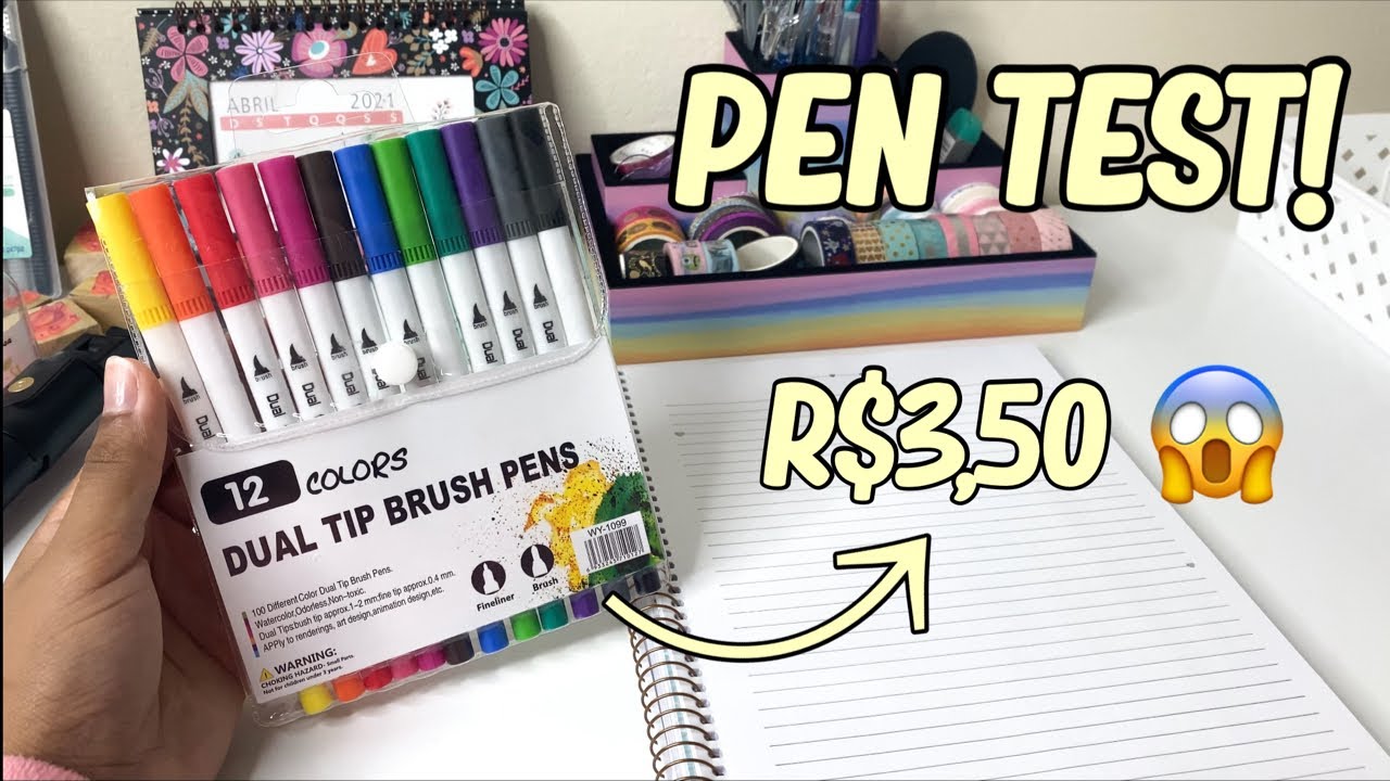 Testando brush pens baratinhas