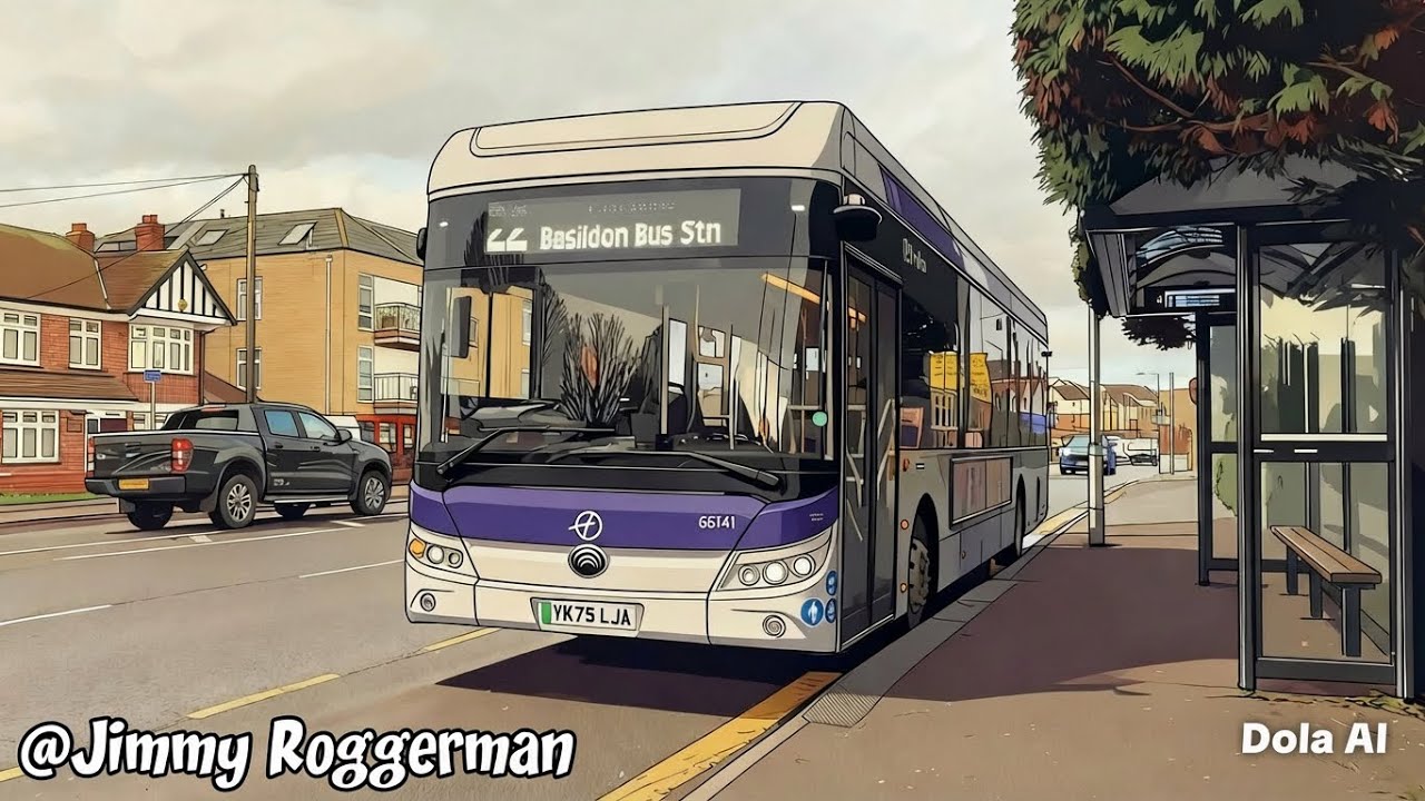 *First time in ages* First Basildon Yutong electric 65141 on service 22 