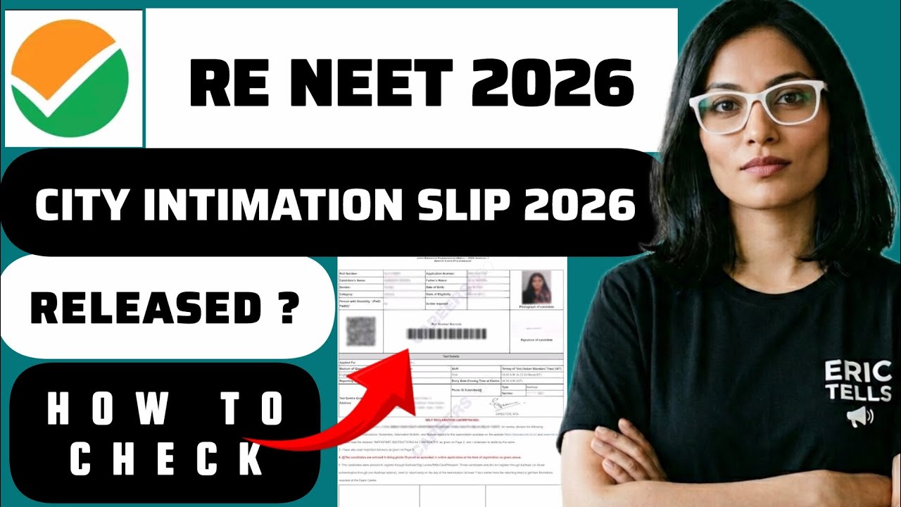 neet ug re exam city intimation 2026 | neet ug re exam city slip 2026
