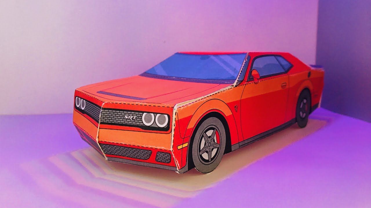 DODGE SRT PAPERCRAFT YAPIMI