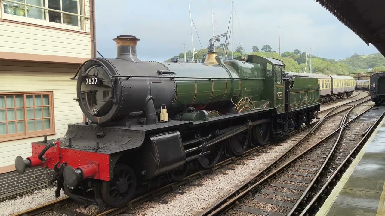 Great Western Railway Class 7800 No. 7827 'Lydham Manor' at Kingswear Station
