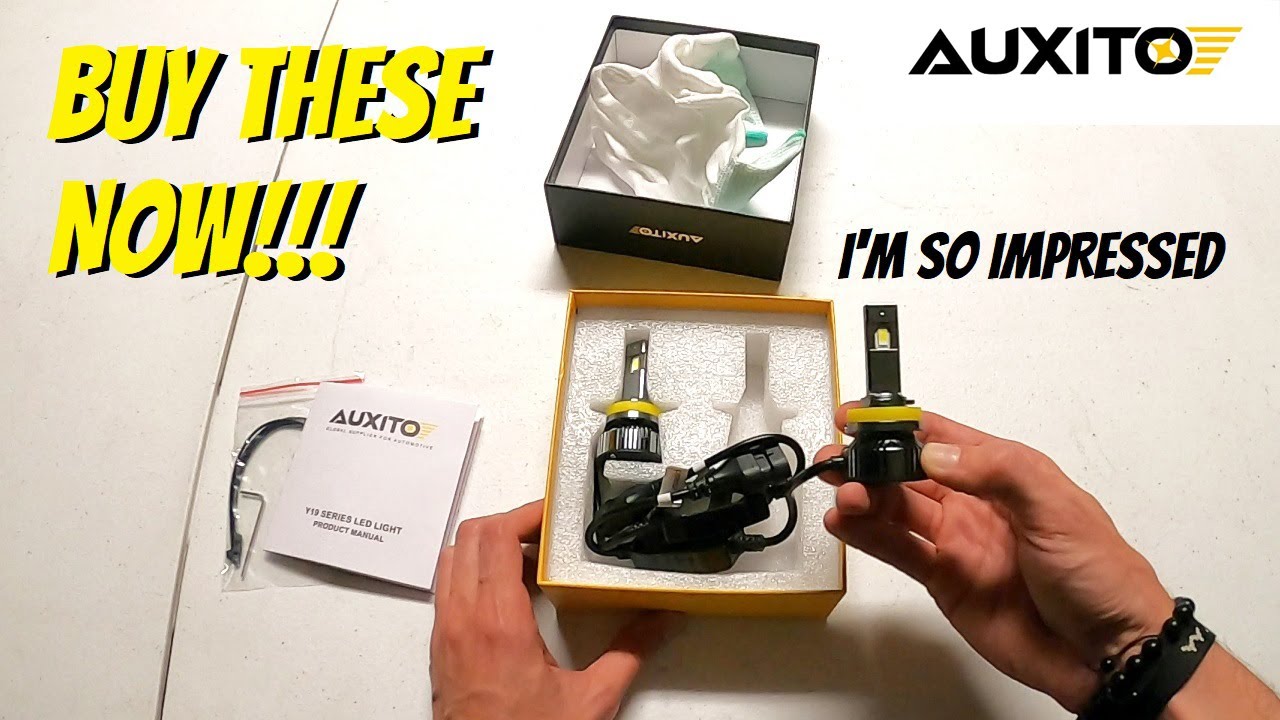 Auxito H11 LED Headlight Bulbs, 120W 24000 Lumens 6500K @AUXITOLED