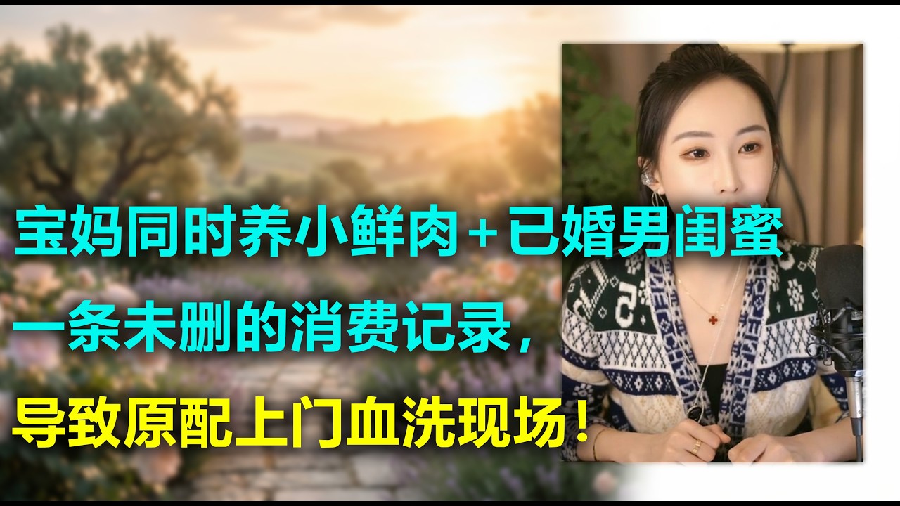 宝妈同时养25岁小鲜肉+已婚男闺蜜？一条未删的消费记录，导致原配上门血洗现场！