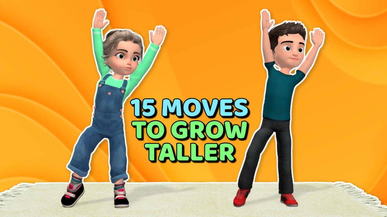 15 MOVES TO GROW TALLER: KIDS EXERCISE (NO REPEATS)