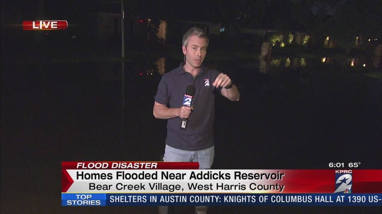 Homes flooded near Addicks Reservoir