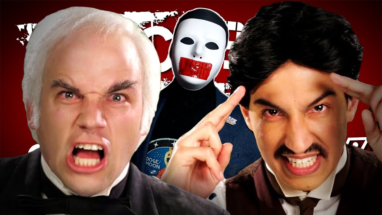 Nikola Tesla vs Thomas Edison. Epic Rap Battles of History (Reaction)