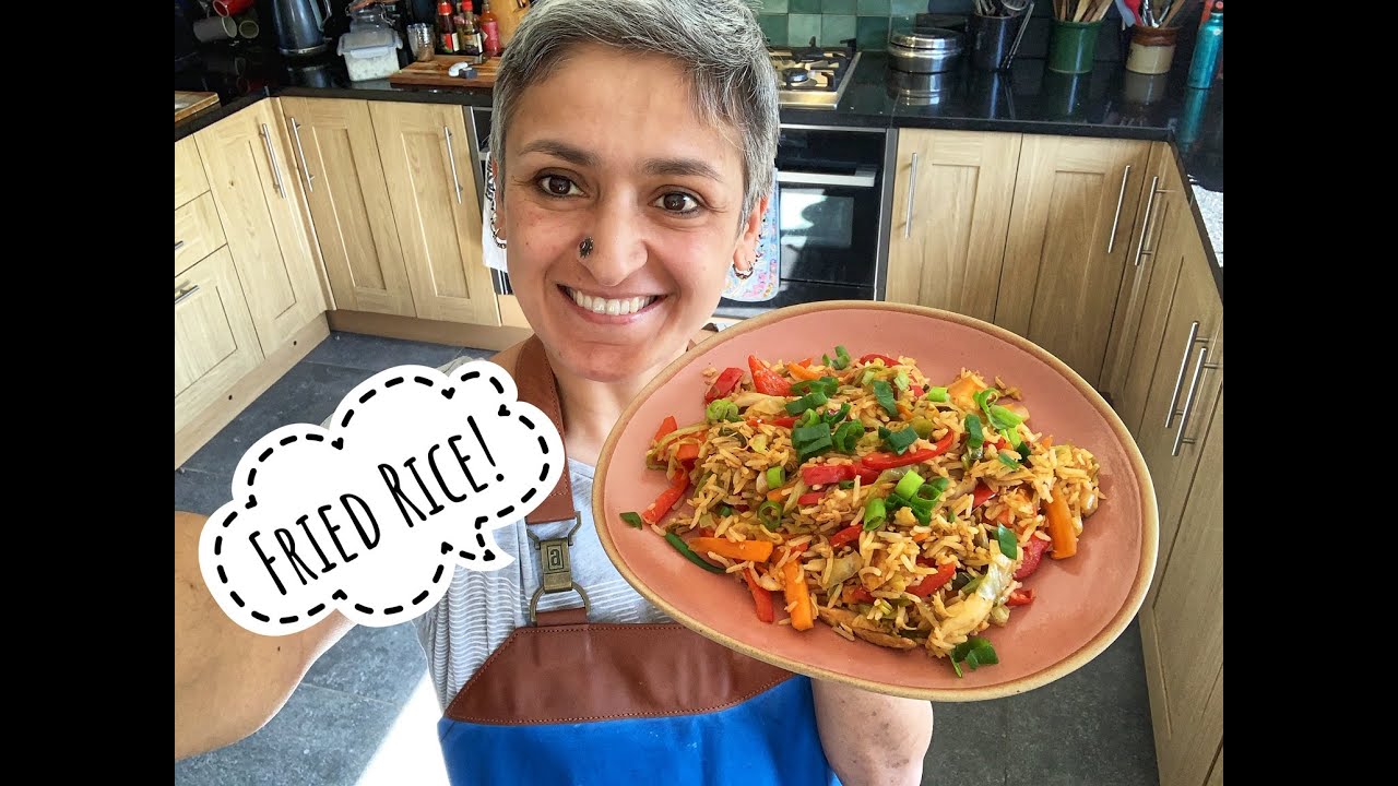 My take on Chicken fried rice | Cook with me | #withme | Food with Chetna