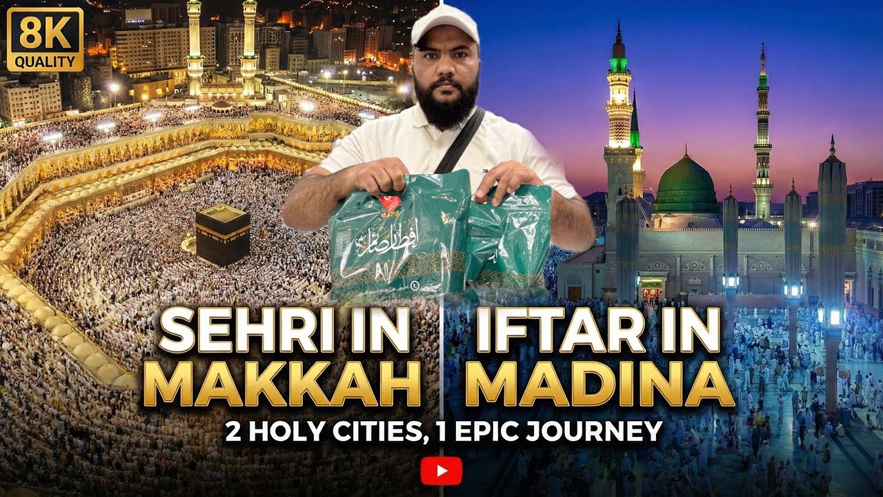 SEHRI in Makkah IFTAR in Madina | Dream Vlog 😭 
