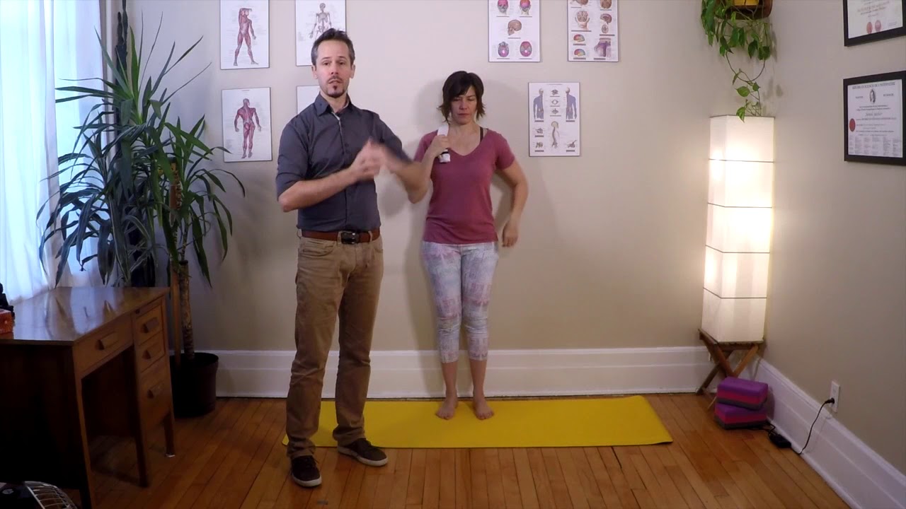 Étirement - massage avec balle dynamique