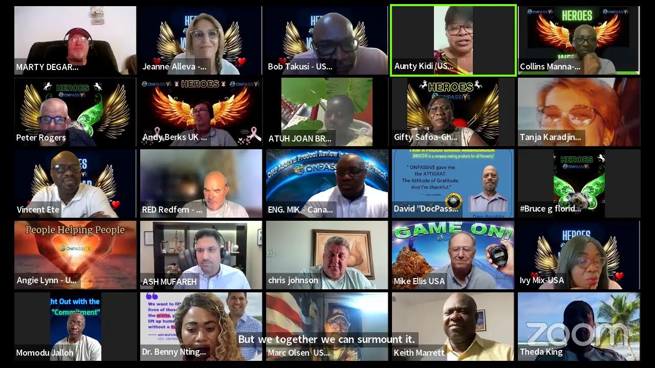 #ASHMUFAREH on Heroes Webinar #ONPASSIVE