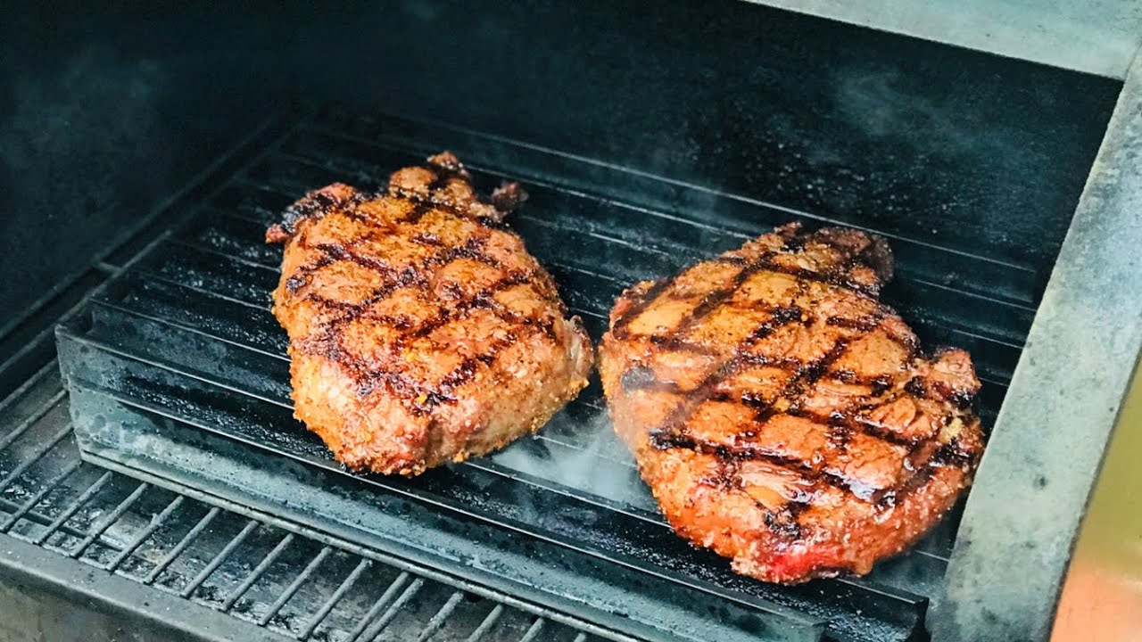 Ribeye Steaks On A Pellet Grill