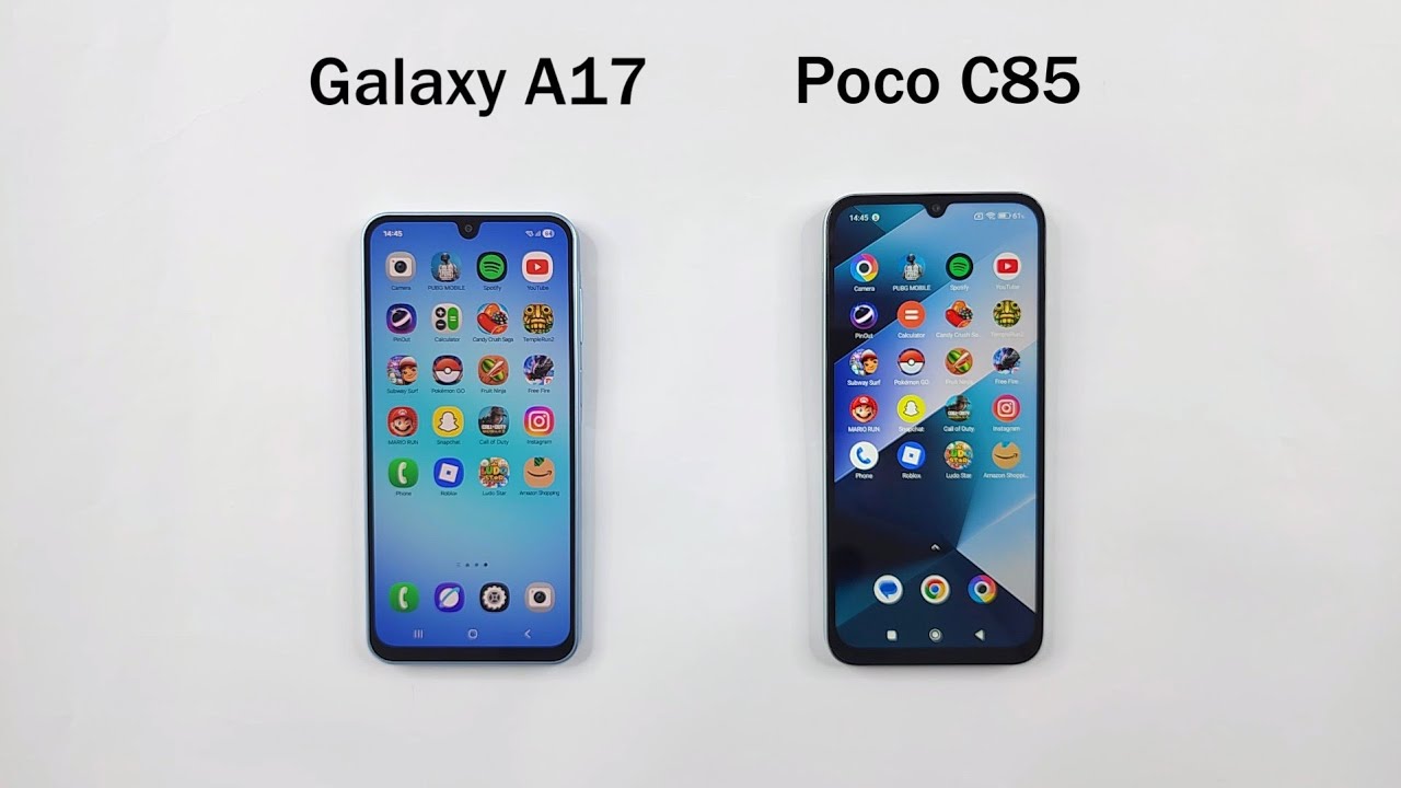 Samsung A17 vs POCO C85 Speed Test Comparison 