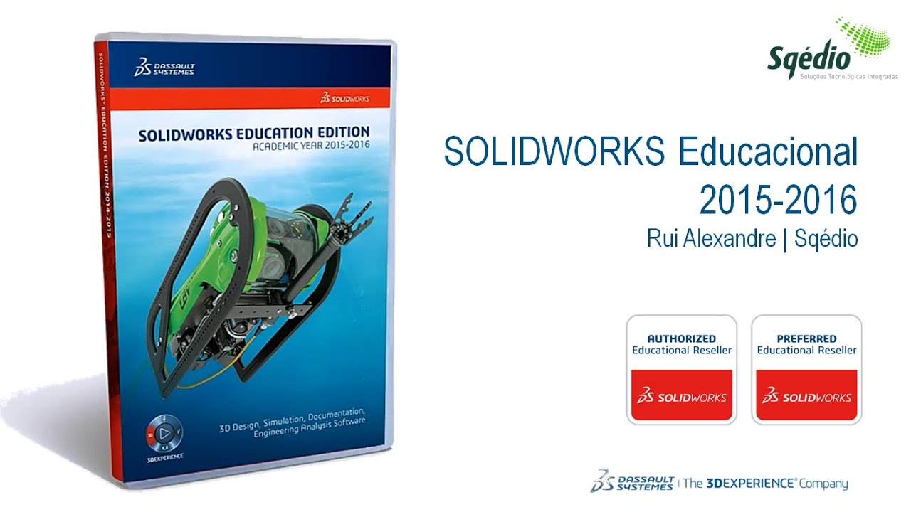 Sq&eacute;dio apresenta SolidWorks Educacional 2015-2016