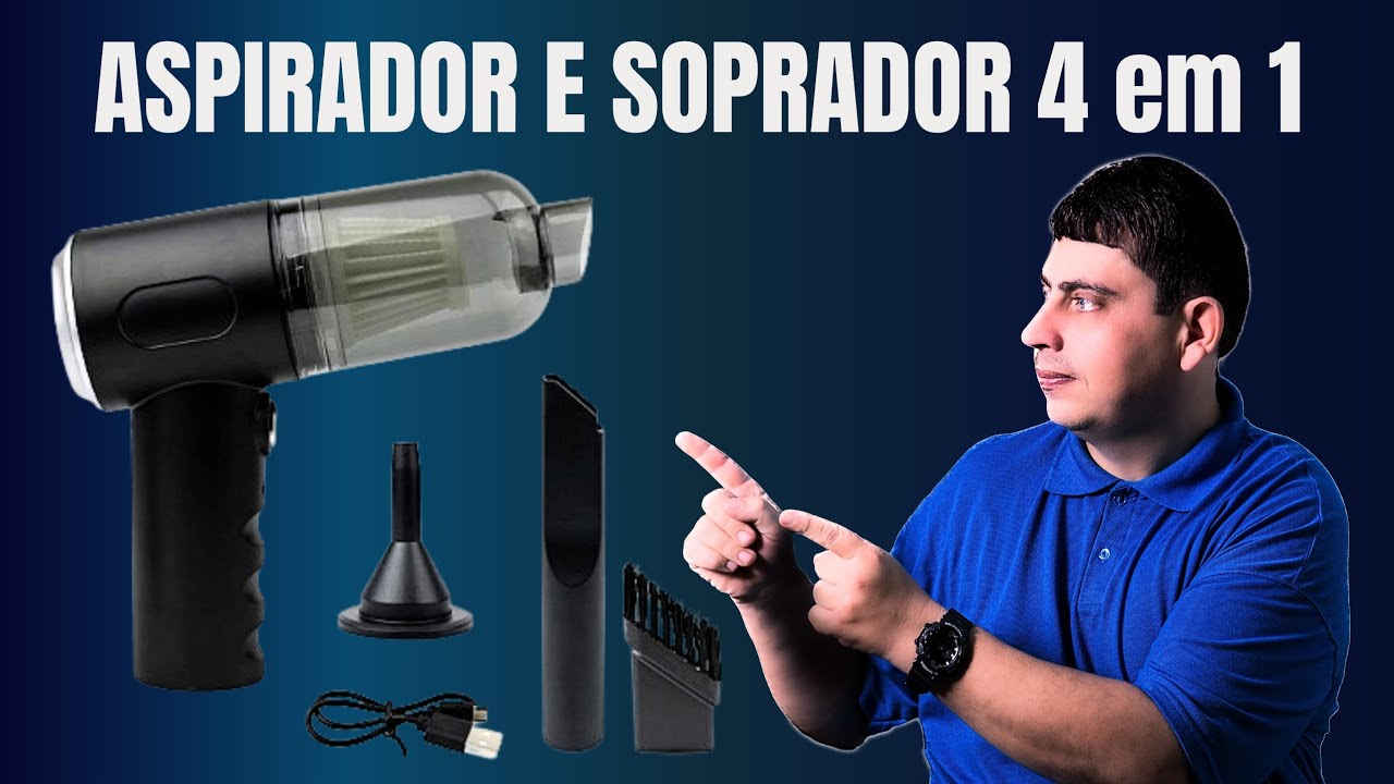 DEMONSTRAÇÃO E TESTE DO ASPIRADOR E SOPRADOR  PORTÁTIL SERÁ QUE PRESTA?