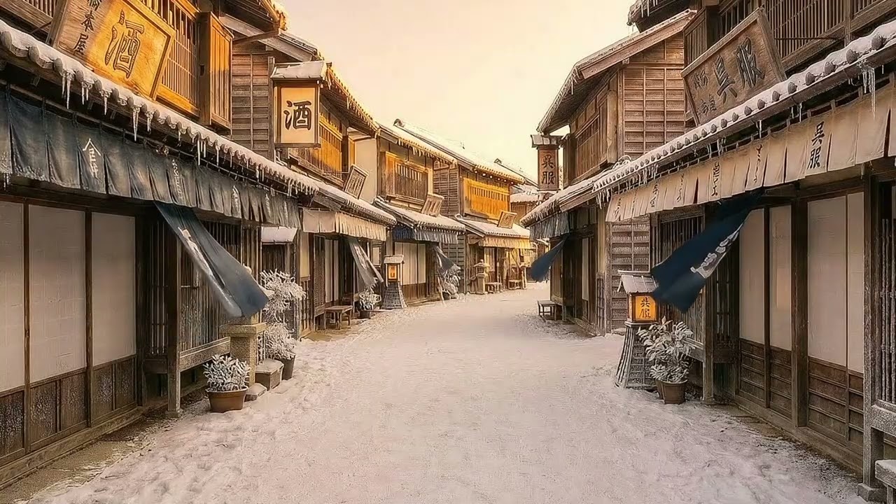 Relaxing BGM: Icicles on the Merchant's Eaves