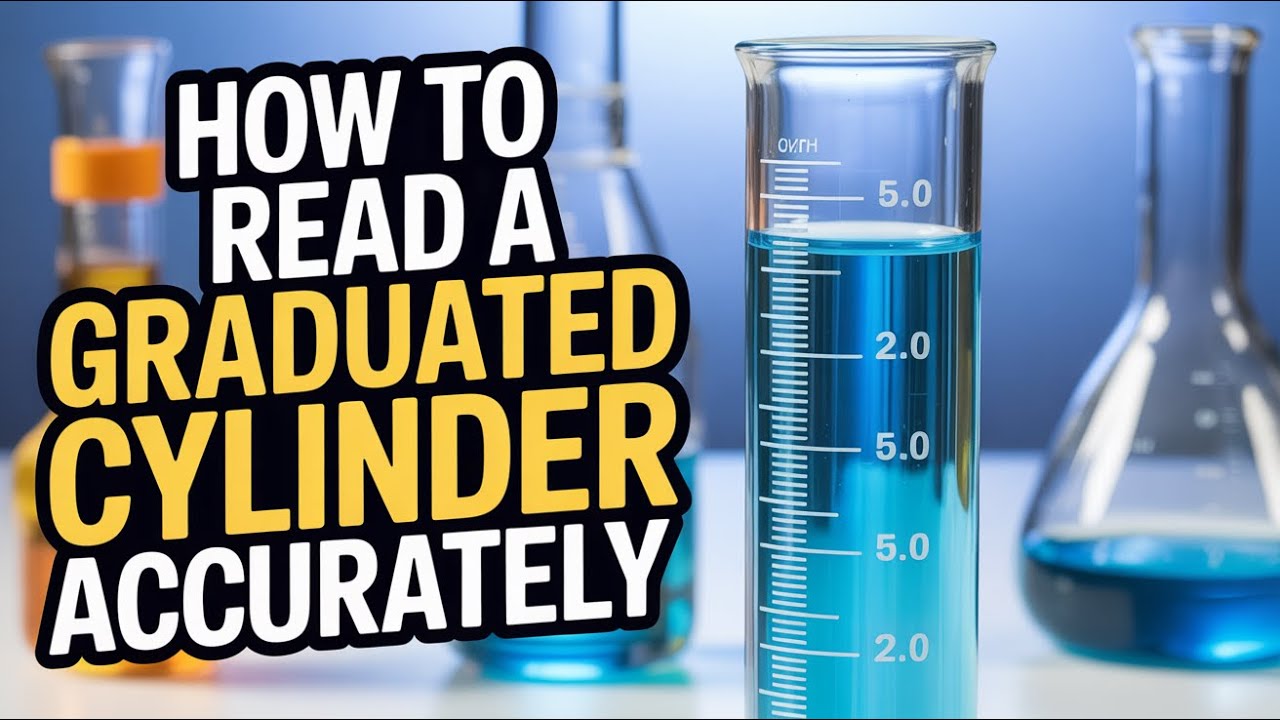 How to Read a Graduated Cylinder ACCURATELY (Meniscus & Parallax Error)