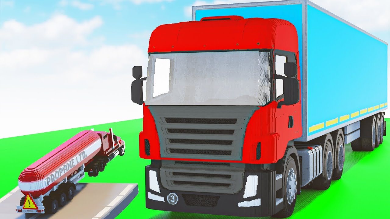 Cars vs Euro Truck Part 2 | Teardown
