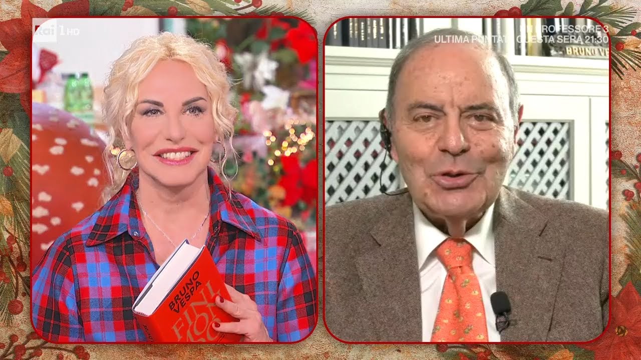 Bruno Vespa presenta ad Antonella Clerici il suo ultimo libro - &Egrave; sempre mezzogiorno 18/12/2025
