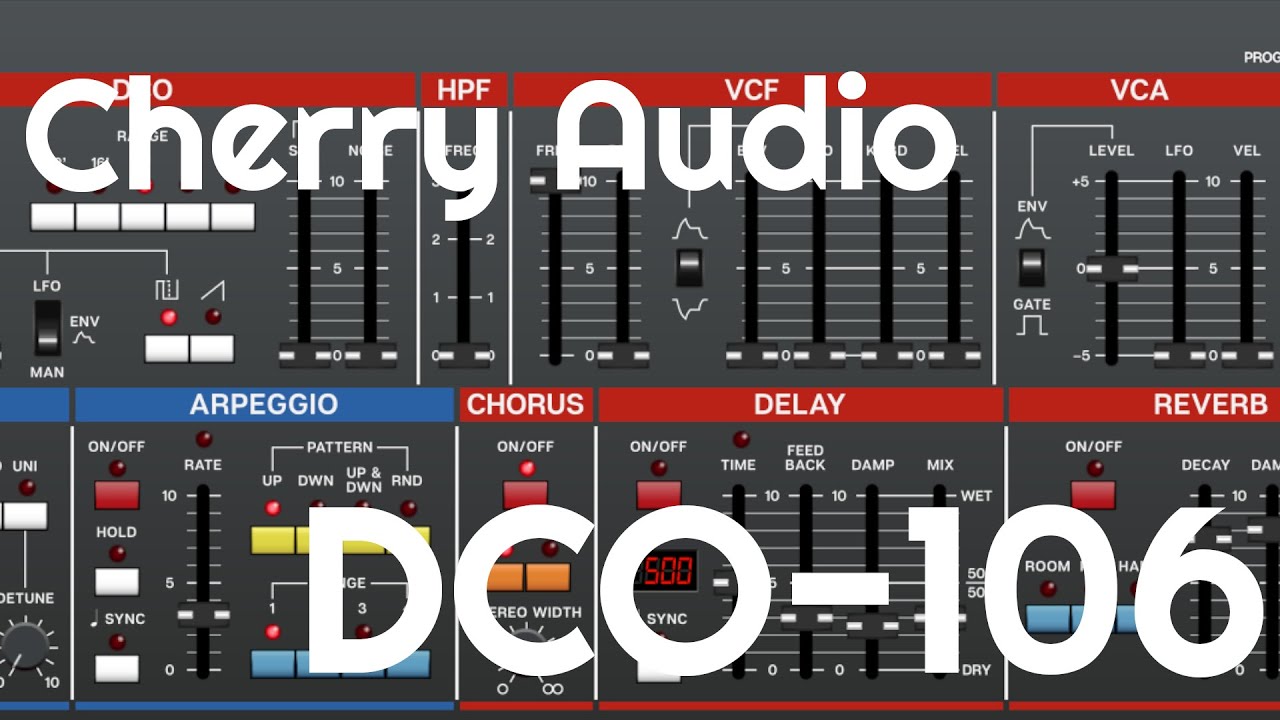 DCO-106 Synthesizer by Cherry Audio (No Talking)