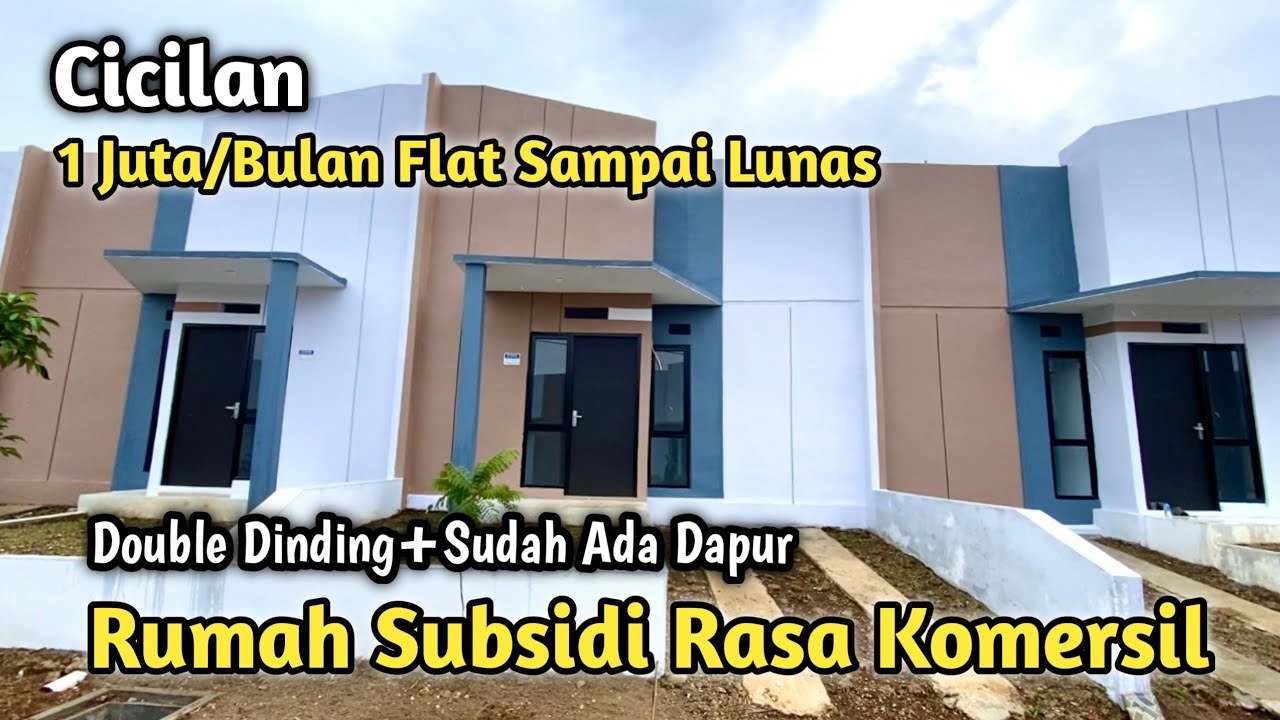 Rumah Subsidi 168 Juta Double Dinding Cicilan 1 Jutaan | Bale Arsa