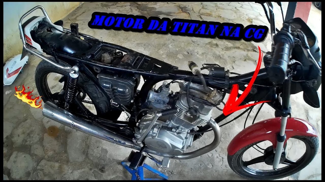 MONTEI O MOTOR DE TITAN 150 NA CG125 *MONTADINHA*