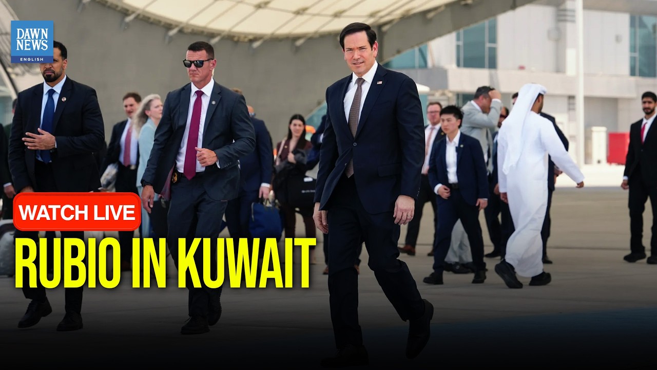 🔴 LIVE: US State Secretary Marco Rubio Arrives in Kuwait for Talks on U.S.-Iran Interim Deal