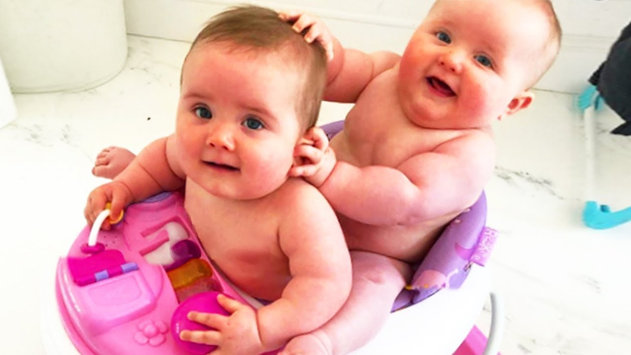 Twins Baby Awesome - Cutest Twins Baby Playing Together