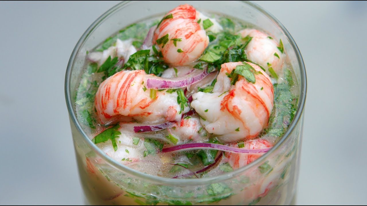 Ceviche de langostino rojo