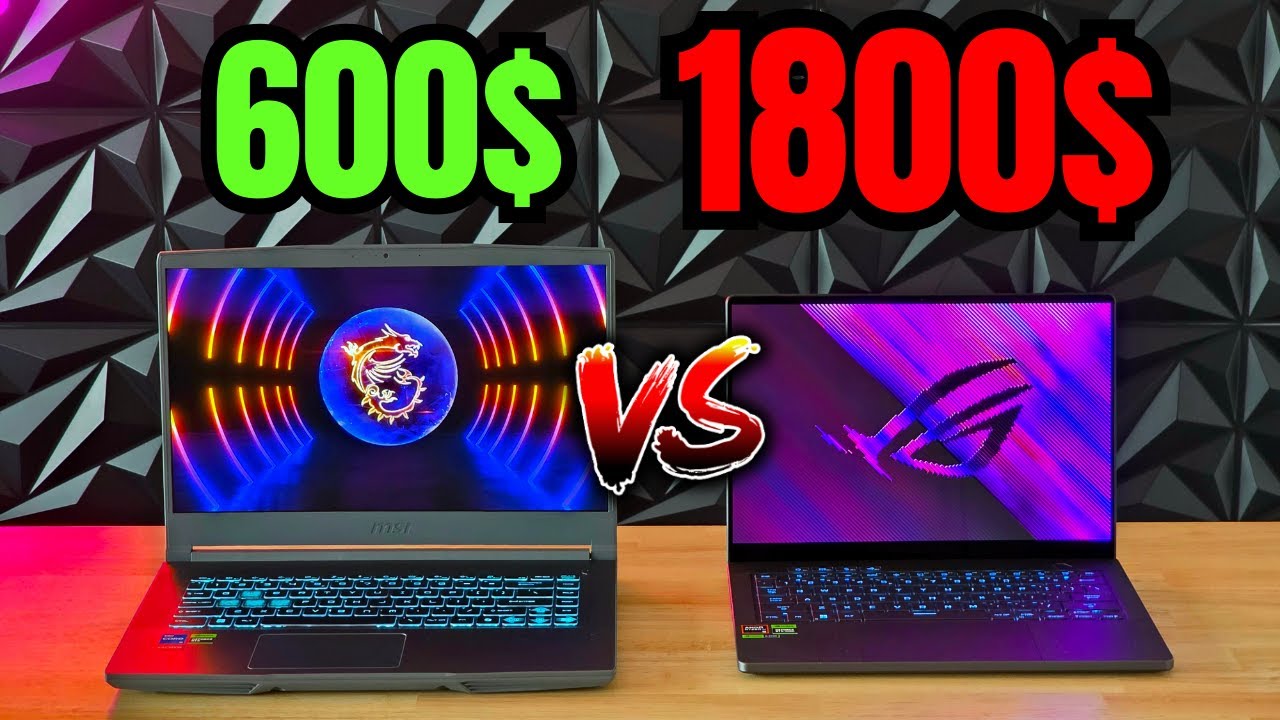 CHEAPEST vs BEST Gaming Laptop - Asus ROG Zephyrus G14 vs MSI Thin 15 [COMPARISON]