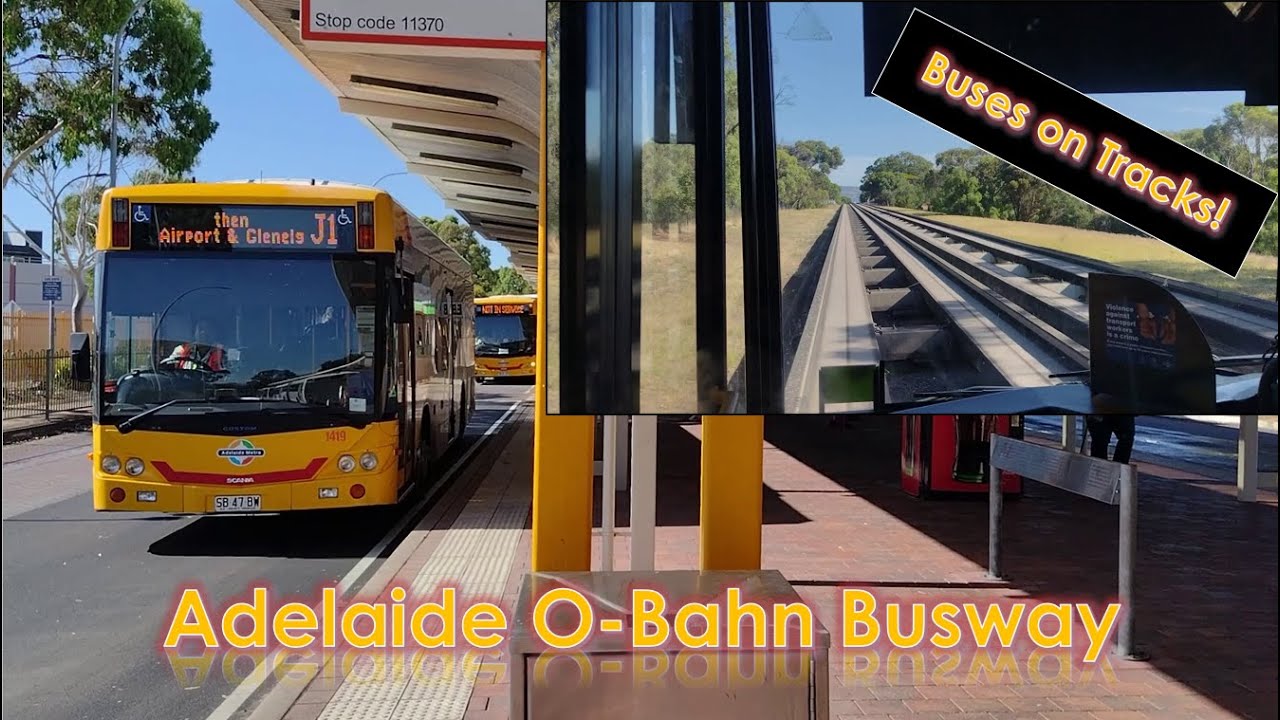Adelaide O-Bahn Guided Busway Journey