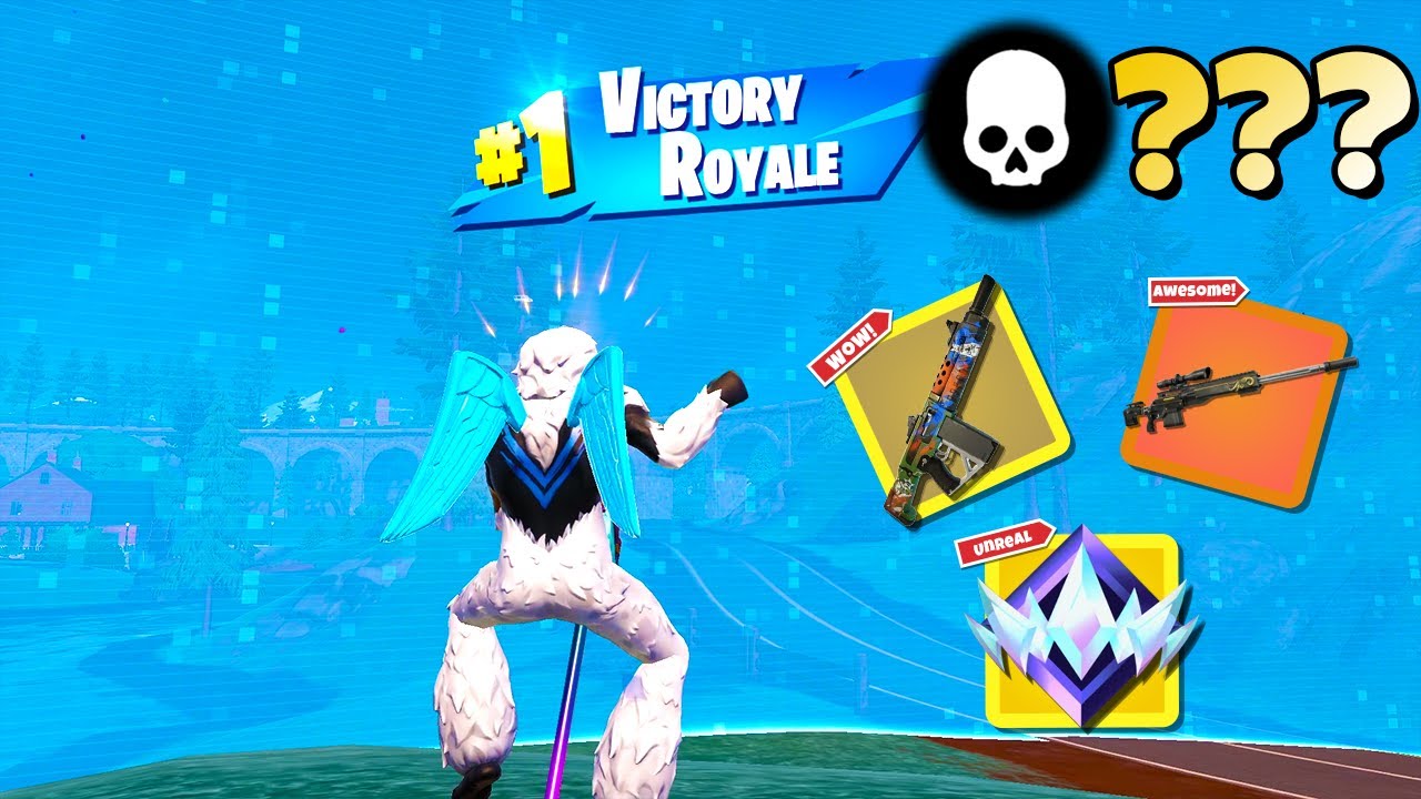 High Elimination Unreal Ranked Solo Win Gameplay (Fortnite Chapter 5 Zero Builds)