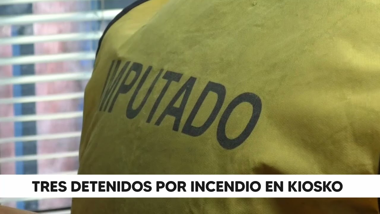 Tres menores detenidos tras intentar incendiar un kiosko en el paseo Horn
