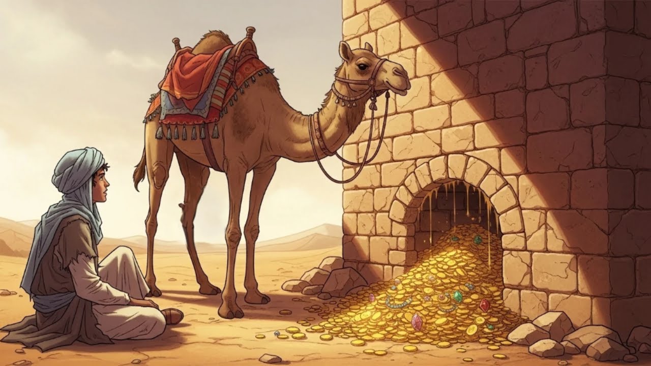 طردوه إلى الصحراء، فأنقذ جملًا جريحًا فكشف له الجمل على سر جعله مالكًا لنصف القرية!