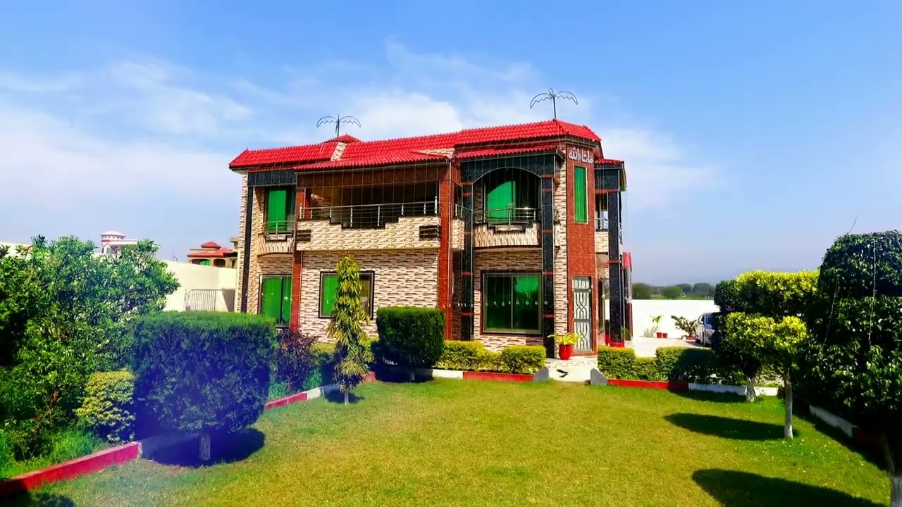 Drone view Of Chairman zafar Iqbal Mughal's house (Village Domal)