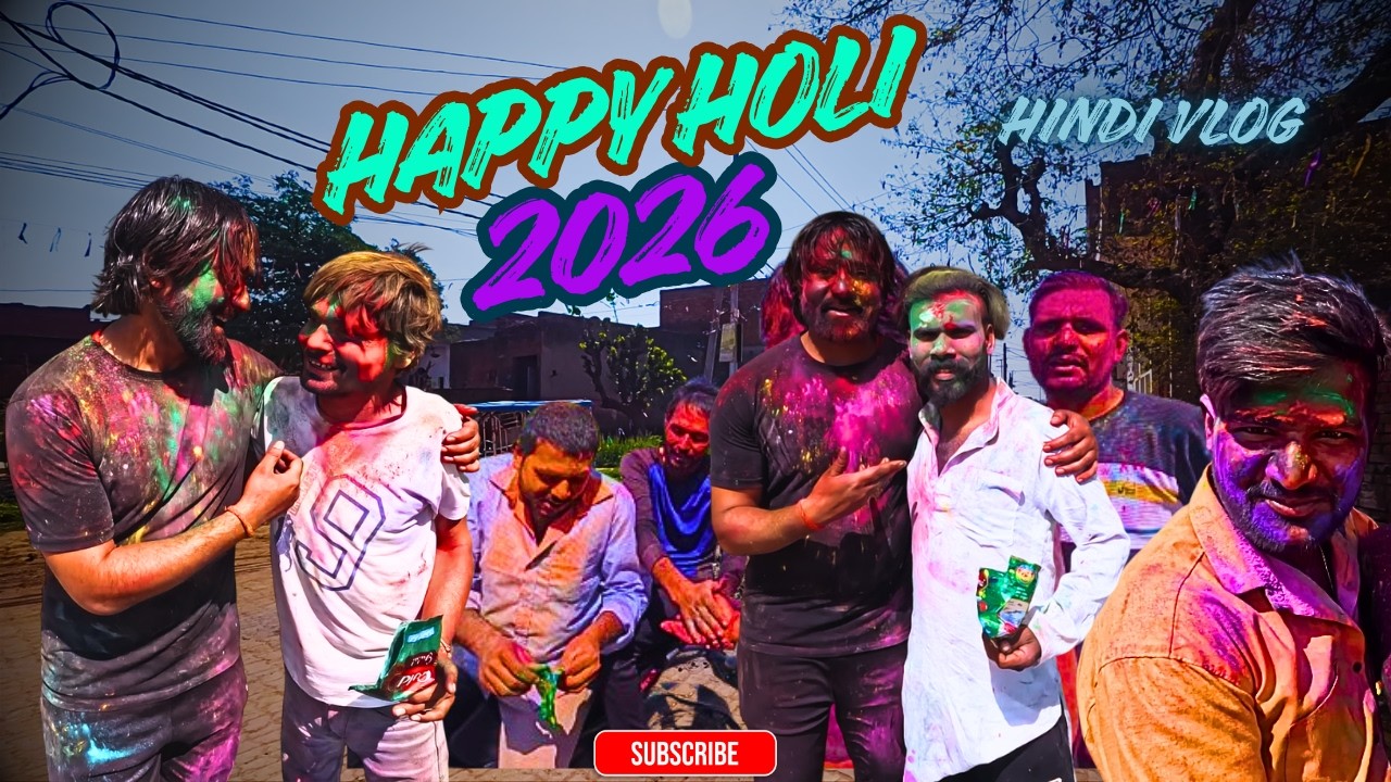 Holi Vlog 2026 😍 sabne bhot color lagaya best holi ever