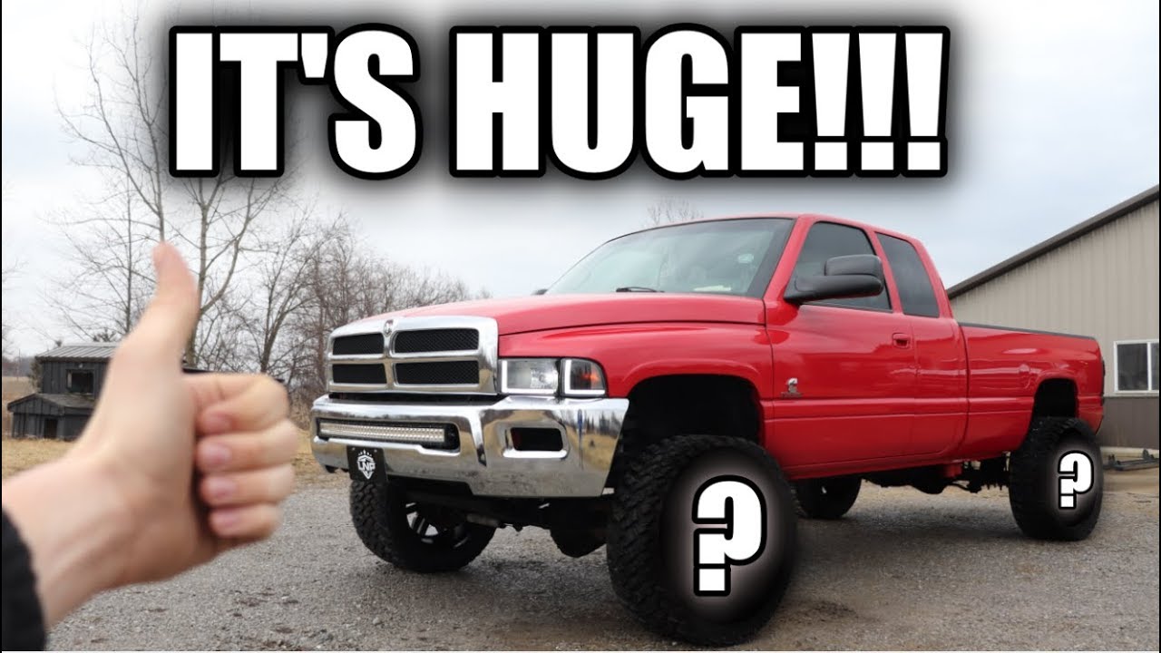 NEW 22X14 WHEELS & HUGE M/T TIRES ARE ON HER 24V CUMMINS!!!