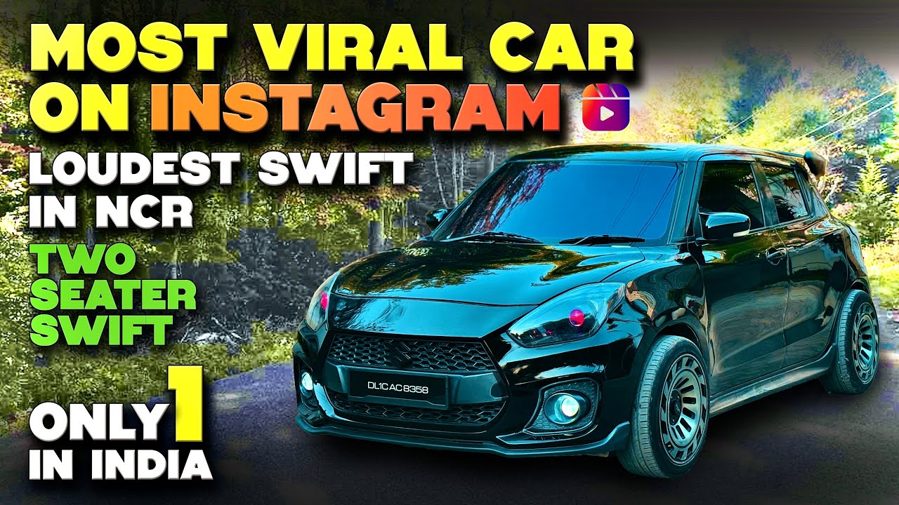 Modified Black Maruti Swift - Stage 2 Tuned swift - Swift Modified Interior