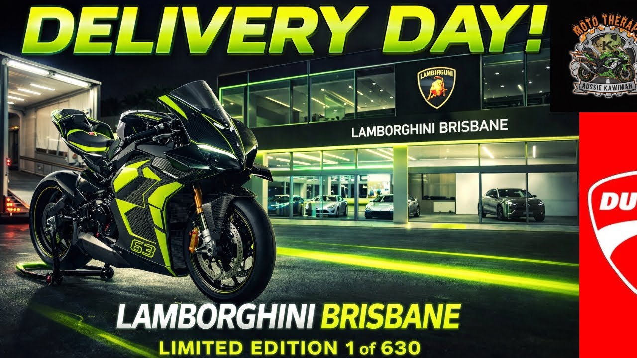 Witness History:Ducati Panigale V4 Lamborghini Delivered to Lamborghini Brisbane.