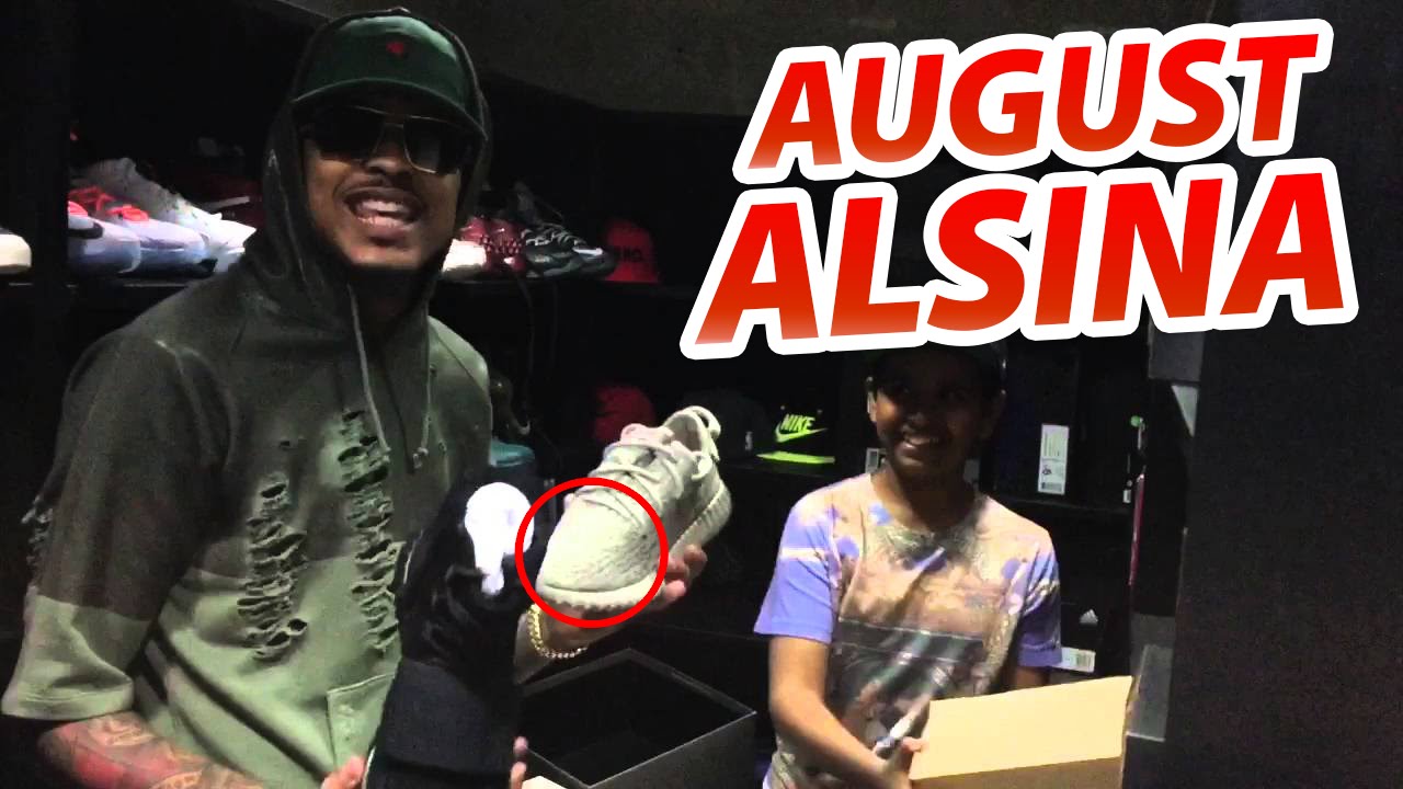 august alsina in my sneaker room 👌😍
