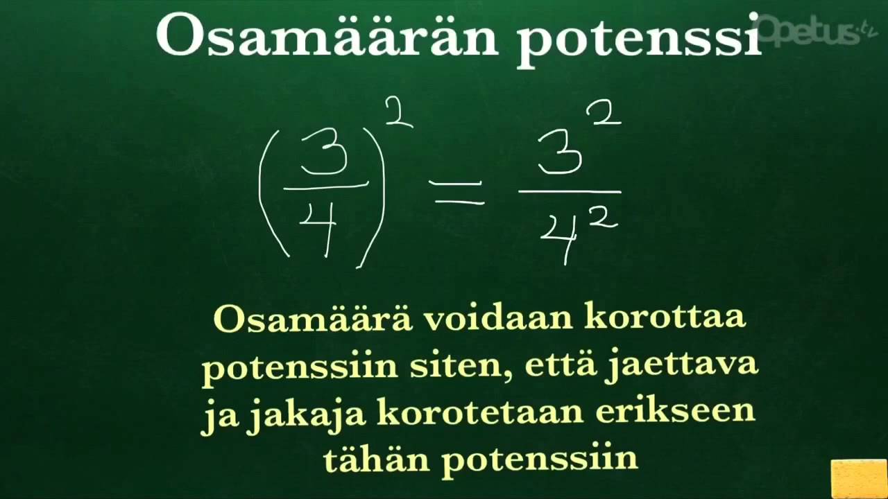 Osamäärän potenssi
