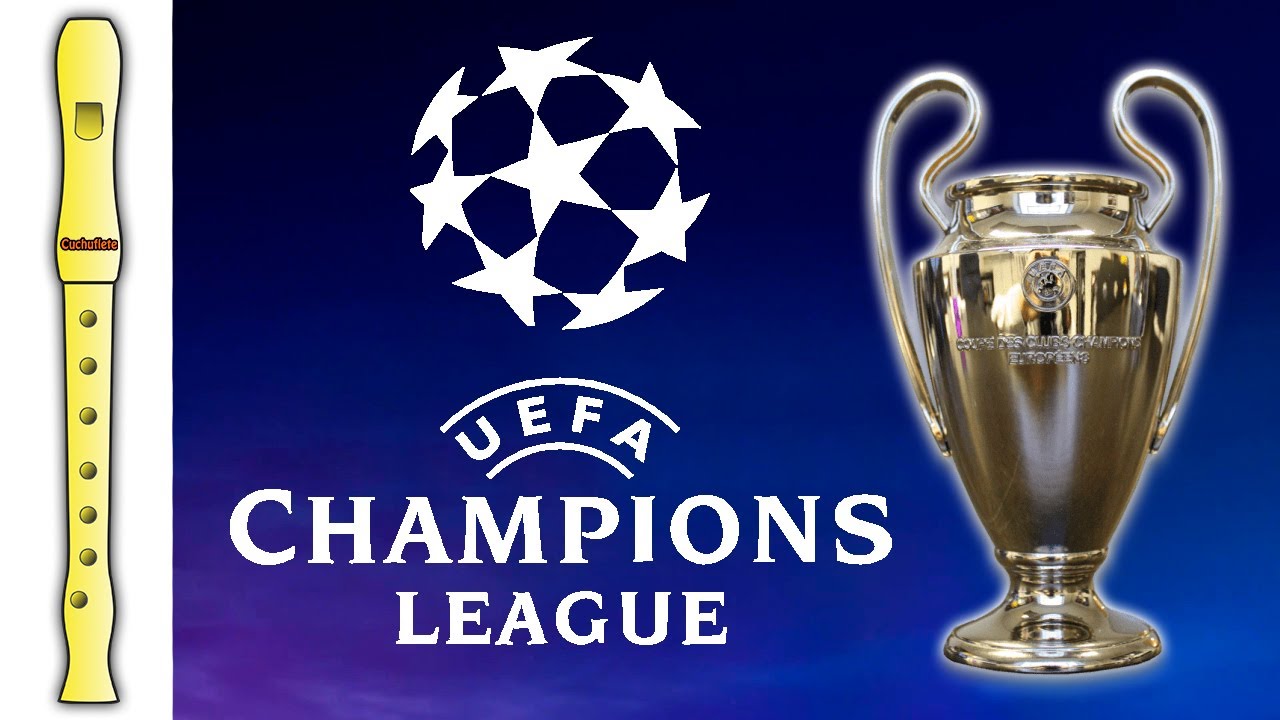 HIMNO DE LA UEFA CHAMPIONS LEAGUE ANTHEM - Tutorial flauta con notas / Recorder play along