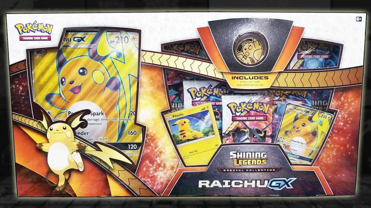 AWESOME PULLS! BRAND NEW RAICHU GX SHINING LEGENDS SPECIAL COLLECTION BOX OPENING!!!