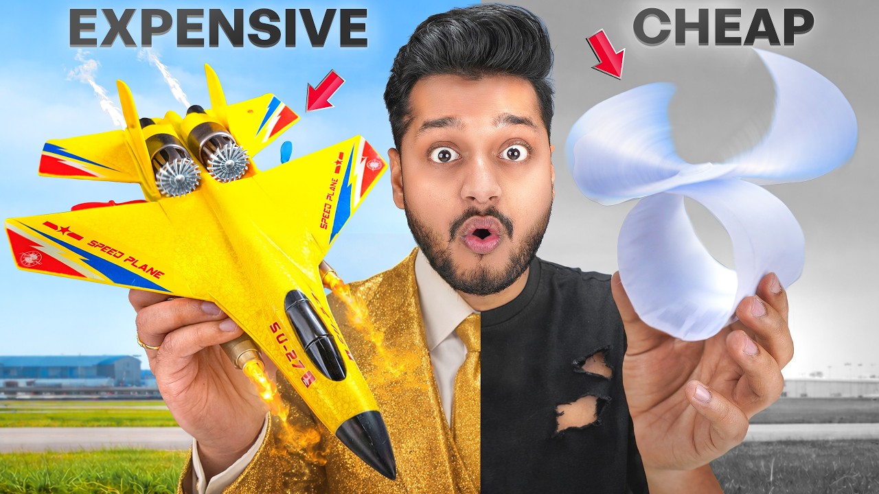 ₹10,000 RC Aeroplane vs ₹10 RC Aeroplane 😱