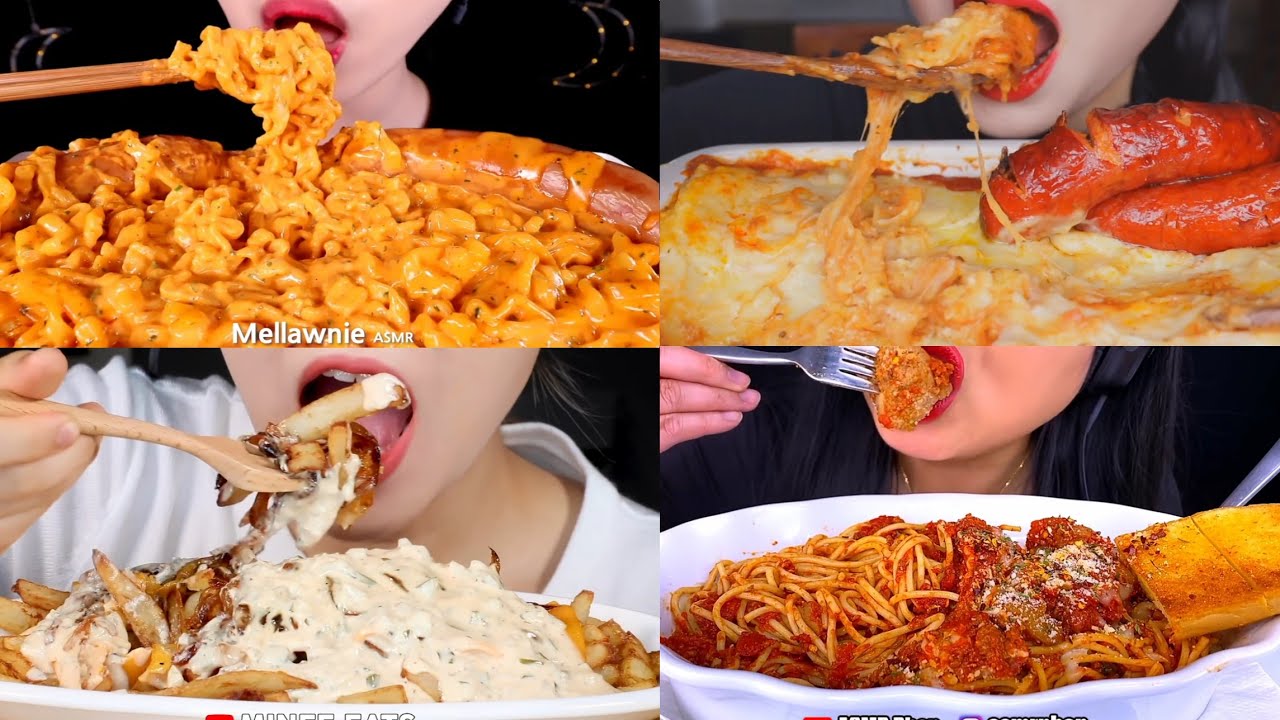ASMR MUKBANG COMPILATION (random) pt.1