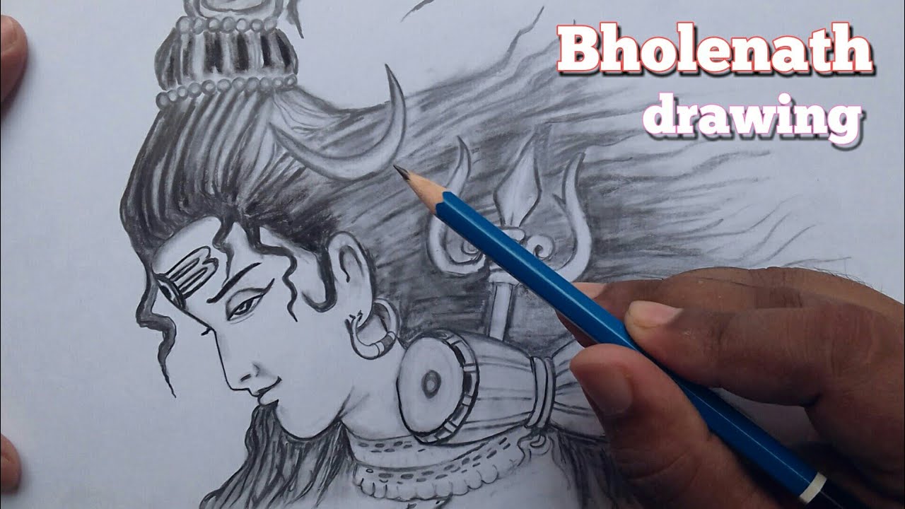 How to draw Lord Shiva / Bholenath drawing step by step / sawan special