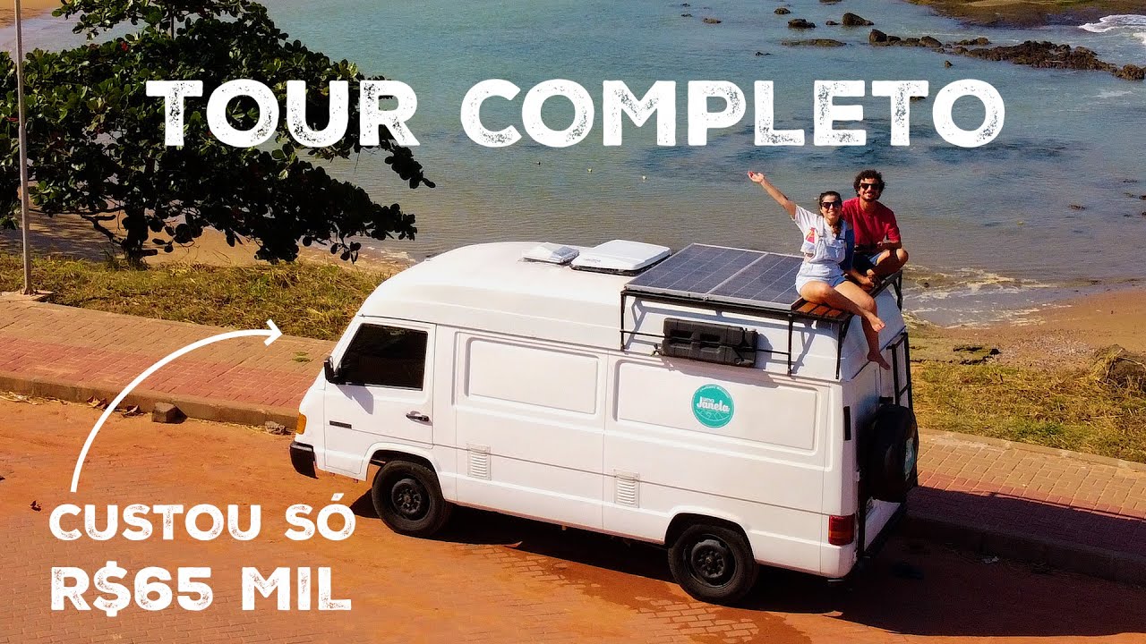 Tour nesse Lindo MOTORHOME Artesanal construído em uma MB 180D