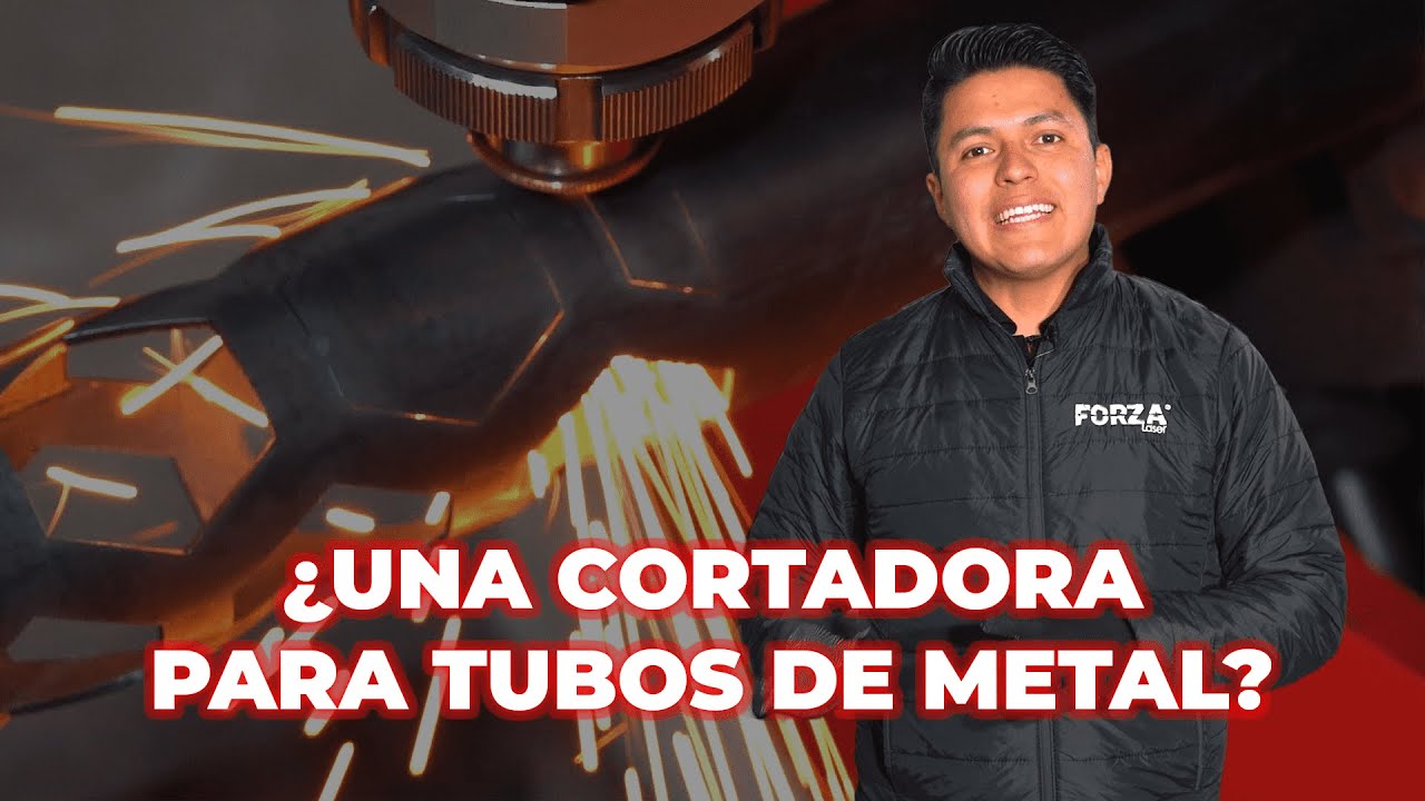 Cortes de tubo de metal con fibra láser