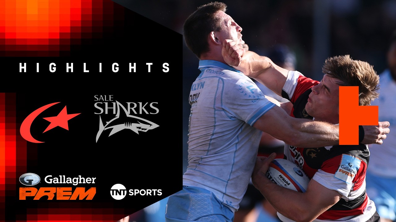 MASSIVE BATTLE! 🔥 | Saracens vs Sale Sharks | Gallagher PREM Rugby Highlights